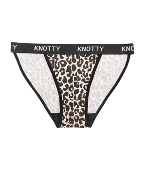 Leopard Cotton Knotty Banded Briefs