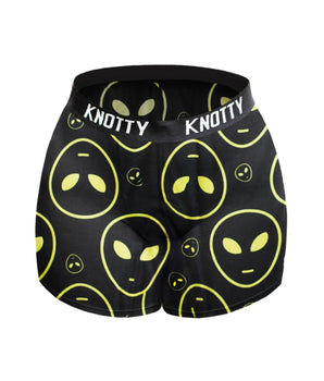 Black & Green Aliens Boxer