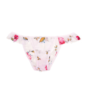 Frilled Floral Mesh Cheeky