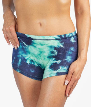 AiraModal™ Evergreen Tie-Dye Boxer Boyshort