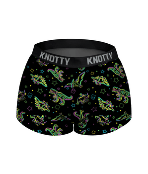 AiraModal™ Neon Dinos Boxer Boyshort