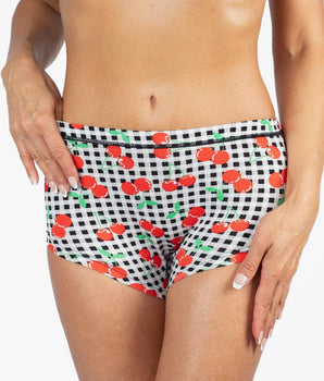 AiraModal™ Retro Cherries Boxer Boyshort