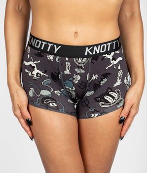 AiraModal™ Retro Spooky Toons Boxer Boyshort