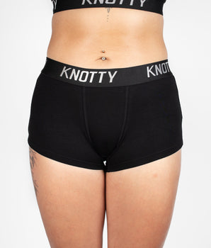 AiraModal™ All-Black Boxer Boyshort