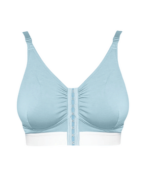 BeChill™  Compression Front Closure Blue Bralette