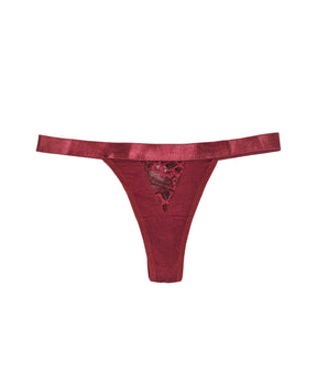 Bold and the Burgundy Thong