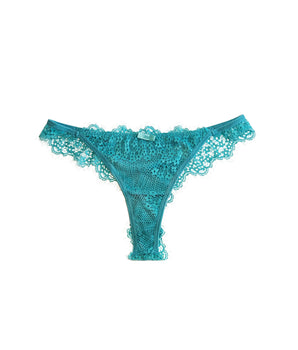 Allure Teal Lace Thong