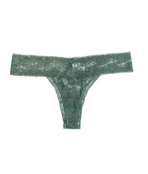 Army-Green Lace Thong
