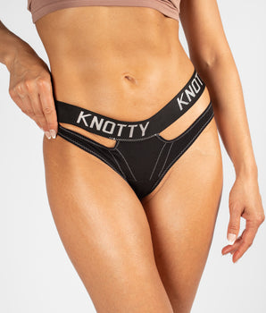 Double-Up Cotton Knotty Thong