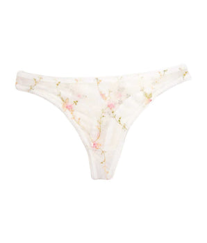 Embroidered Garden Thong