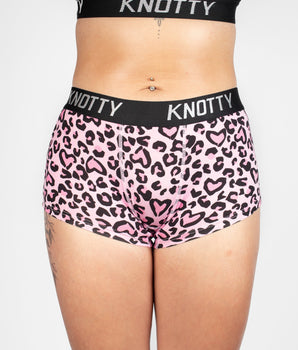 AiraModal™ Leopard Hearts Boxer Boyshort