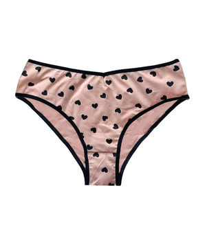 Love-Struck Dot Blush Cotton Cheeky