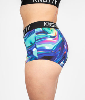 AiraModal™ Navy Paint Cascade Boxer Boyshort