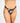 Rosy Retro Black Cotton Lace Thong