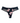 Rosy Retro Black Cotton Lace Thong