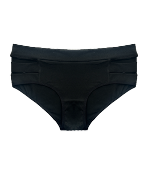 Black Cut-Out Cotton Briefs