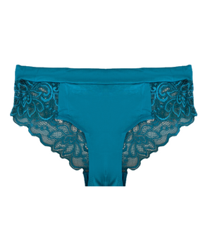 Low-rise Teal Lace Cheeky