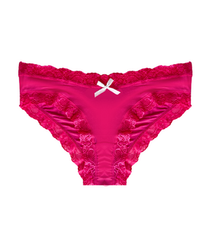 Electric Pink Lace Cheeky