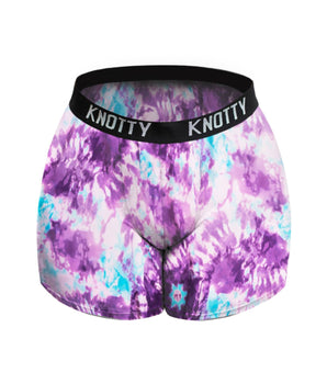 Purple & Blue Tie-Dye Boxer