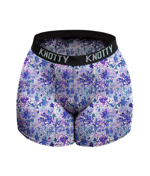 Water-Painted Floral Boxer