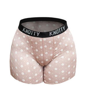 Nude with Floral Pattern Boxer