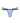 Double-Strap Ocean Blue Cotton Thong
